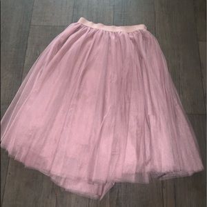 Mauve Large Tulle Skirt